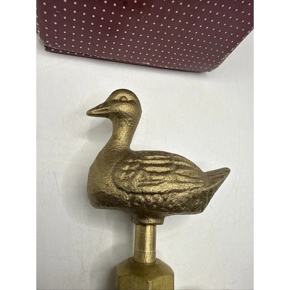 Brass Duck Faucet/Spigot-Outdoor Water Hose Connector Vintage Lillian Vernon NIB